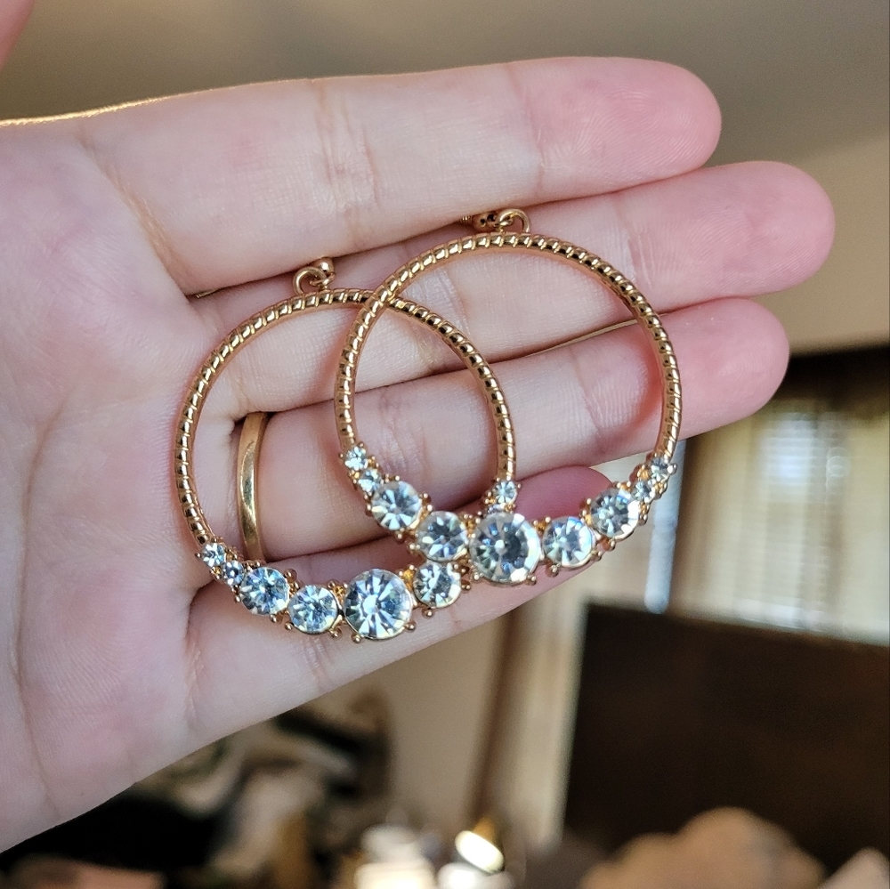 Gold earrings